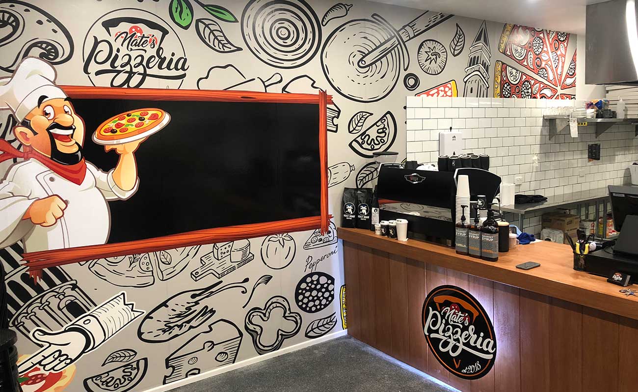 Interior photo of Nates Pizzeria